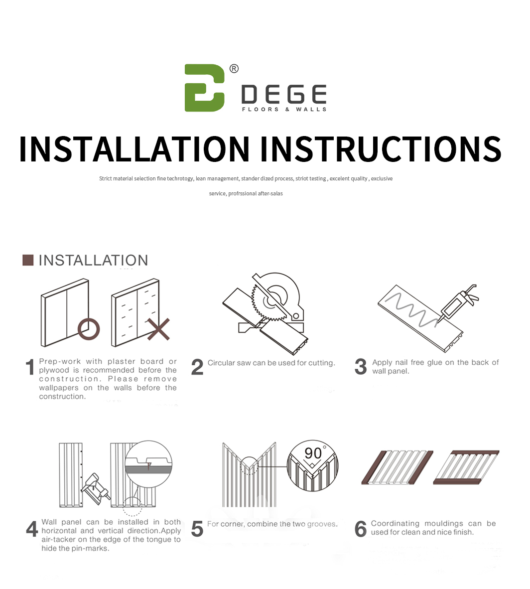 Interior Decorative PS Wall Panels Installation (7)